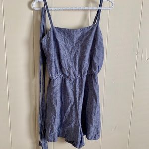 Cynthia Rowley Linen Romper